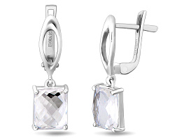 Серьги, Серебро 925, Хрусталь горный 656842