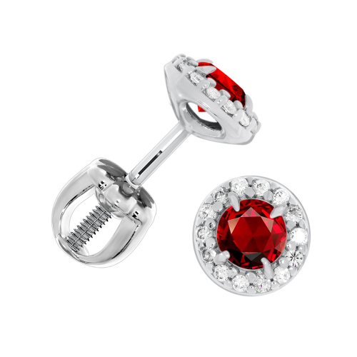 Серьги пусеты-гвоздики, Серебро 925, П340154140л
