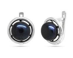 Серьги, Серебро 925, Жемчуг 623258