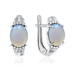 Серьги, Серебро 925, Прочие вставки 2340930371л-80