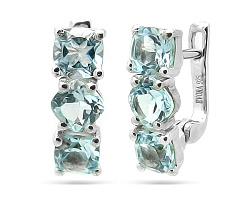 Серьги, Серебро 925, Топаз 633885