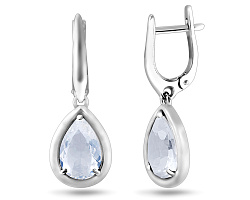 Серьги, Серебро 925, Хрусталь горный 655876