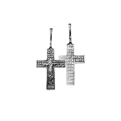 Подвеска крест, Серебро 925 17-018р