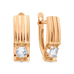 Серьги, Золото 585, Фианит Т102029704