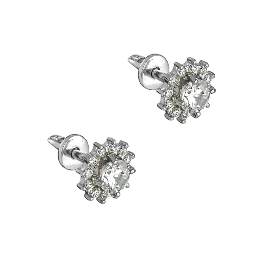 Серьги пусеты-гвоздики, Серебро 925, с105096рв                