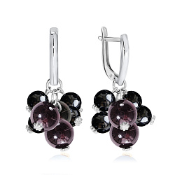Серьги, Серебро 925, Агат 2340871288-91