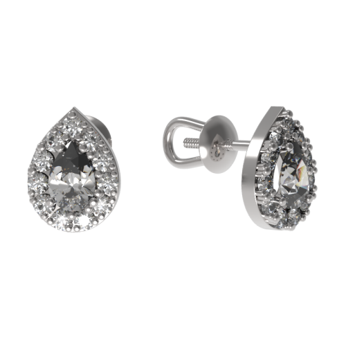 Серьги пусеты-гвоздики, Серебро 925, 1035892-01110