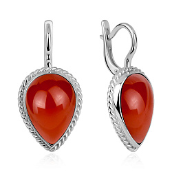 Серьги, Серебро 925, Агат 2340395902-31