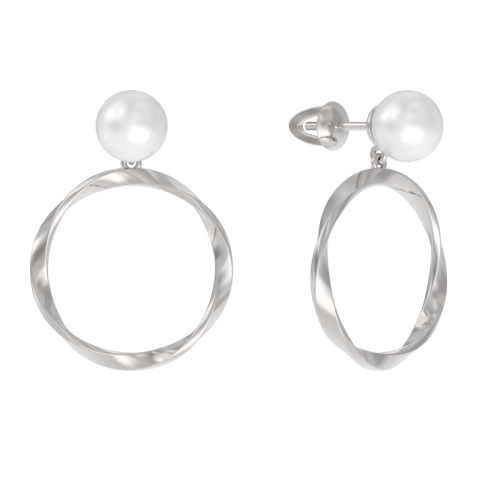 Серьги пусеты-гвоздики, Серебро 925, 1041672-01250-2S