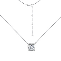 Колье,  Серебро 925, Фианит 8340201873л-13-40