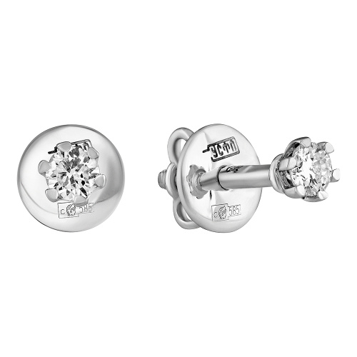 Серьги пусеты-гвоздики, Золото 585, 83-42E61596-F0DD