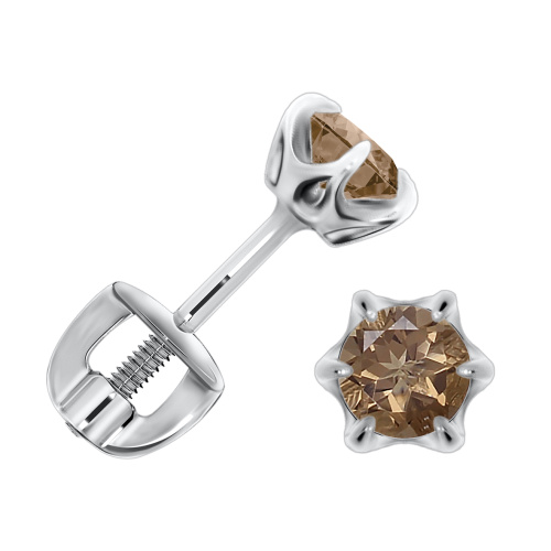 Серьги пусеты-гвоздики, Серебро 925, П340100340