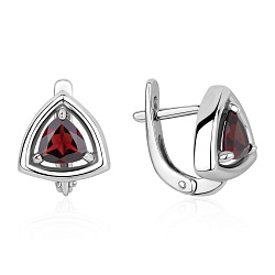 Серьги, Серебро 925, Гранат 2340155541