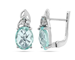 Серьги, Серебро 925, Топаз 649970