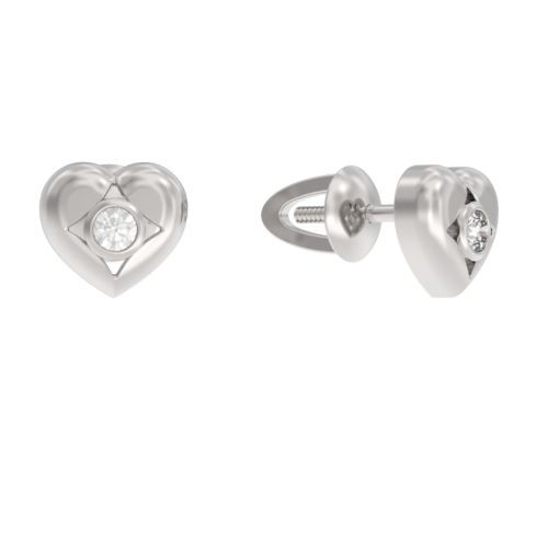 Серьги пусеты-гвоздики, Серебро 925, 1040292-01110