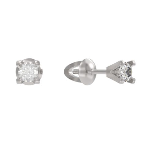 Серьги пусеты-гвоздики, Серебро 925, 1042412-01210