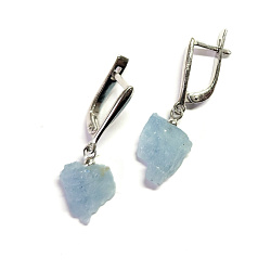Серьги, Серебро 925, Аквамарин 6636шмр-с