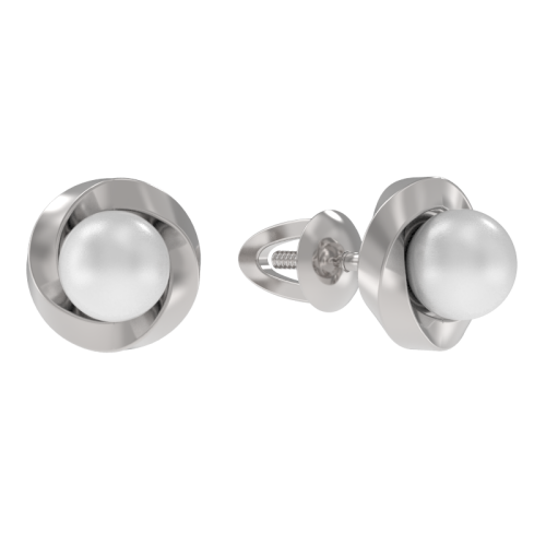 Серьги пусеты-гвоздики, Серебро 925, 1038782-01250-2S