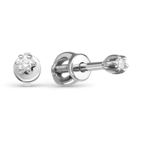 Серьги пусеты-гвоздики, Золото 585, 2-300-103Б