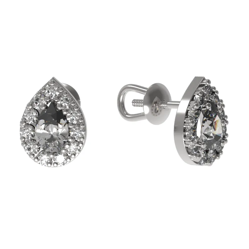 Серьги пусеты-гвоздики, Серебро 925, 1035892-01110