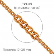 Браслет цепочный Золото 585  БПНН20512050
