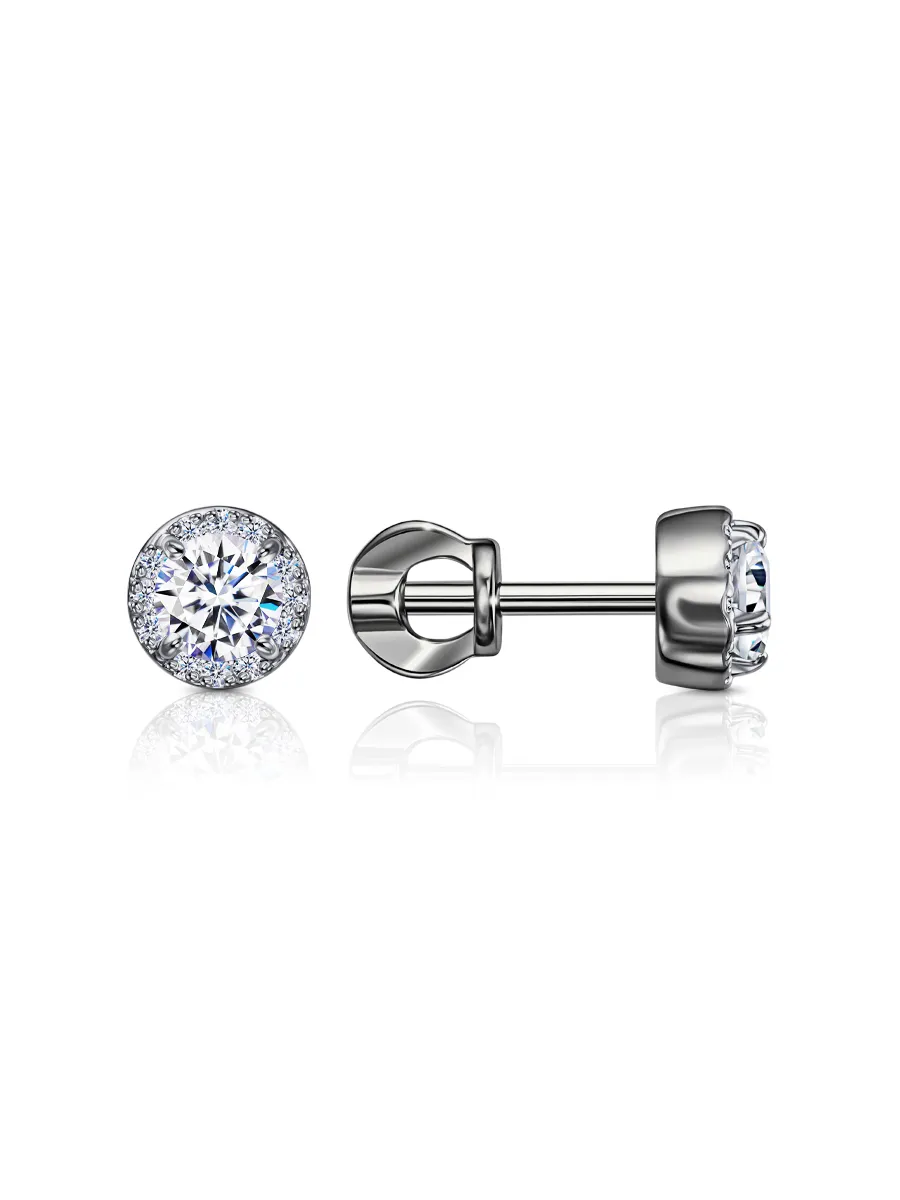 Серьги пусеты-гвоздики, Золото 585, С230-3612