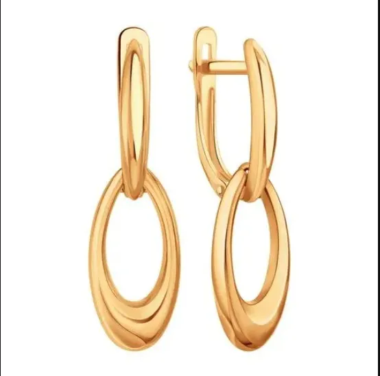 Серьги, Золото 585, Т10002Г314