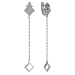 Серьги, Серебро 925, Фианит 1037222-01110