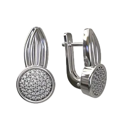 Серьги, Серебро 925, Фианит 1028642-01110
