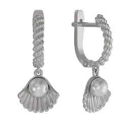 Серьги, Серебро 925, Жемчуг 1036902-01250-2S