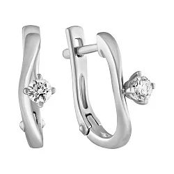 Серьги, Золото 585, Бриллиант 36-42E00623-F2DD