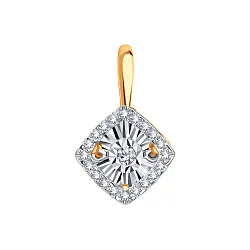 Подвеска фантазийная,  Золото 585, Бриллиант Т145634971 Подвеска фантазийная,  Золото 585, Бриллиант Т145634971