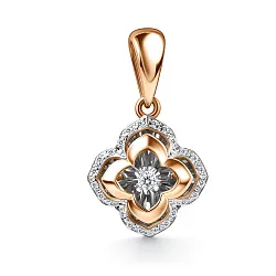 Подвеска фантазийная,  Золото 585, Бриллиант 03-11-51205-31-00 Подвеска фантазийная,  Золото 585, Бриллиант 03-11-51205-31-00