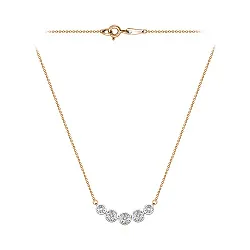 Колье,  Золото 585, Бриллиант Кл113-7049 Колье,  Золото 585, Бриллиант Кл113-7049