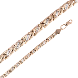 Браслет фантазийный Золото 585 
  А 023122 Браслет фантазийный Золото 585 
  А 023122