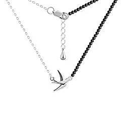 Колье,  Серебро 925, Агат 8340394877-40-20 Колье,  Серебро 925, Агат 8340394877-40-20