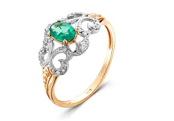 Кольцо Золото 585, Изумруд 54000133 Кольцо Золото 585, Изумруд 54000133