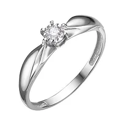 Помолвочное кольцо,  Золото 585, Бриллиант К213-5522 Помолвочное кольцо,  Золото 585, Бриллиант К213-5522