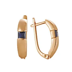 Серьги, Золото 585, Сапфир 44010248 Серьги, Золото 585, Сапфир 44010248