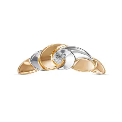 Брошь Золото 585, Фианит 0600267  Брошь Золото 585, Фианит 0600267