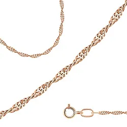 Браслет цепочный Золото 585   7050051-18 Браслет цепочный Золото 585   7050051-18