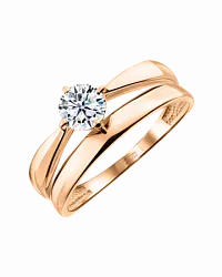 Кольцо Золото 585, Фианит КольцоКЛ-38 Кольцо Золото 585, Фианит КольцоКЛ-38