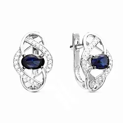 Серьги, Золото 585, Сапфир С215-3724ГТС Серьги, Золото 585, Сапфир С215-3724ГТС