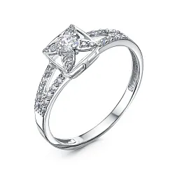 Кольцо Золото 585, Фианит б1106645 Кольцо Золото 585, Фианит б1106645