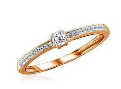 Кольцо Золото 585, Бриллиант 65-41R01261-X1DD Кольцо Золото 585, Бриллиант 65-41R01261-X1DD