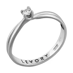 Помолвочное кольцо,  Золото 585, Бриллиант 83-42R19275-F1DD Помолвочное кольцо,  Золото 585, Бриллиант 83-42R19275-F1DD