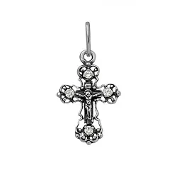 Подвеска крест, Серебро 925, Фианит Кр-376р Подвеска крест, Серебро 925, Фианит Кр-376р