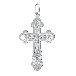Подвеска крест, Серебро 925 92-21-0092-00 Подвеска крест, Серебро 925 92-21-0092-00