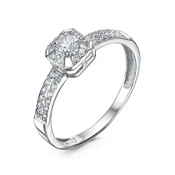 Кольцо Золото 585, Фианит б1106663 Кольцо Золото 585, Фианит б1106663