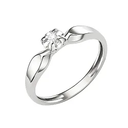 Помолвочное кольцо,  Золото 585, Бриллиант К212-6670 Помолвочное кольцо,  Золото 585, Бриллиант К212-6670